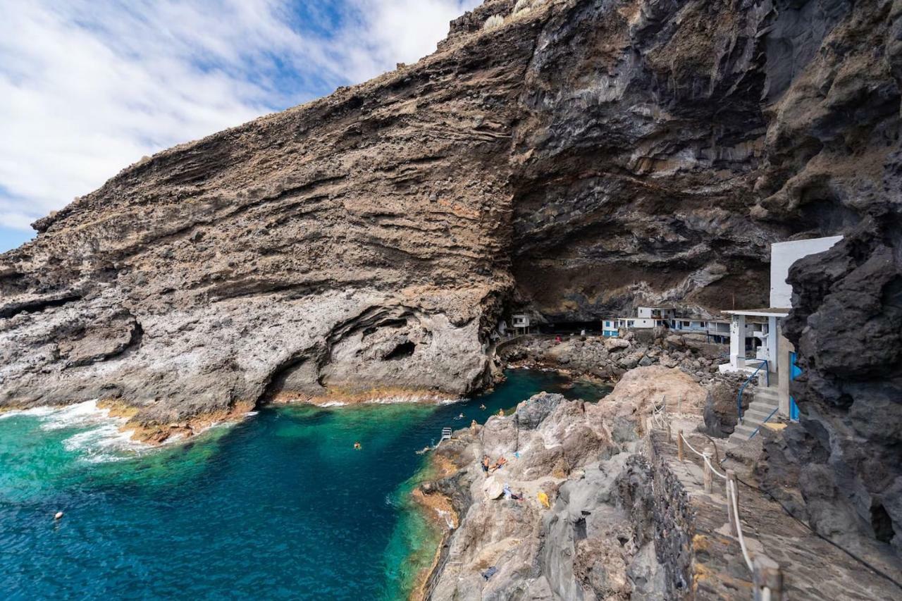 Casa Alba, Casa Rural Con Piscina-Spa Climatizada Hasta 34º Gratuito Y Vistas Al Mar Puntallana Exteriör bild