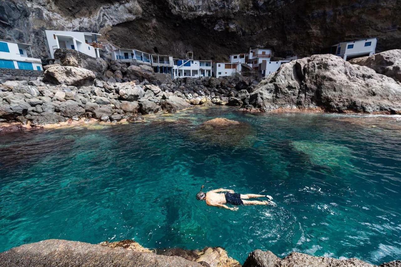 Casa Alba, Casa Rural Con Piscina-Spa Climatizada Hasta 34º Gratuito Y Vistas Al Mar Puntallana Exteriör bild